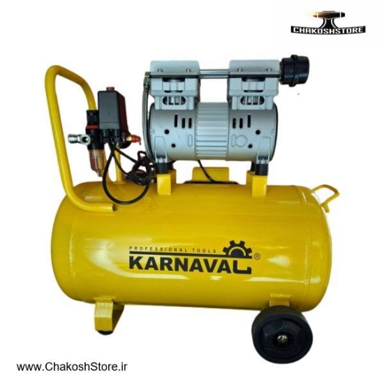 تصویر   کمپرسور هوا سایلنت کارناوال 24 لیتری