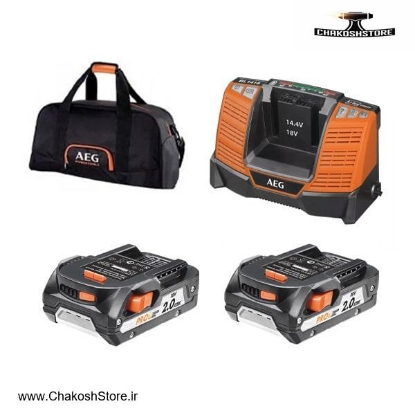 تصویر   ست باتری و فست شارژر آاگ 18 ولت 2 آمپر مدل SETLL1820BL