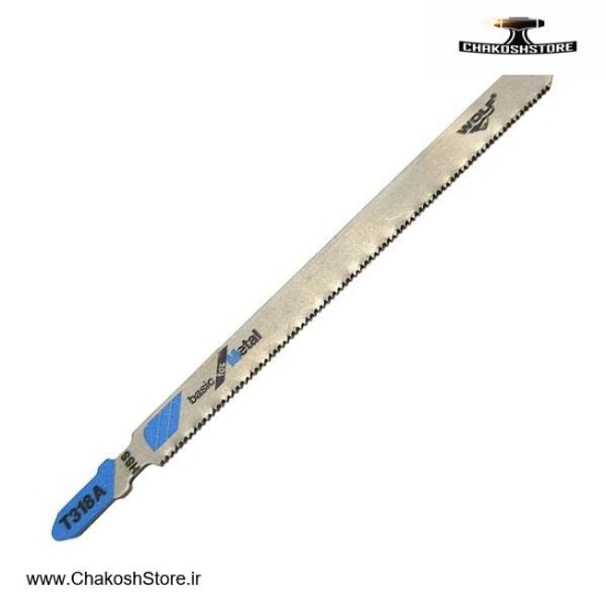 تصویر   تیغ اره عمود بر آهن ولف بلند مجموعه 5 عددی مدل T318A