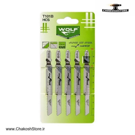 تصویر   تیغ اره عمود بر MDF ولف مجموعه 5 عددی مدل T101B