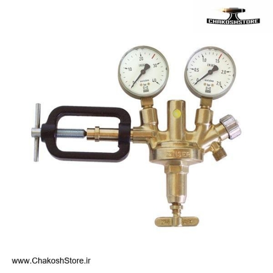 تصویر   مانومتر استیلن زینسر اصلی دو گیج مدل 001-2511120
