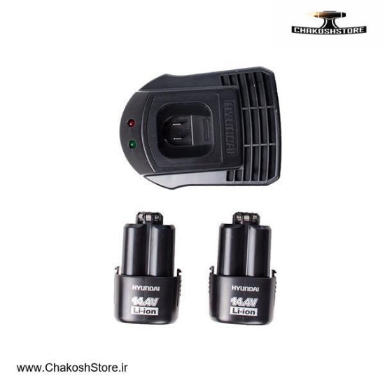 تصویر  دریل پیچ گوشتی شارژی هیوندای مدل HP214L-CD لیتیوم 14.4 ولت