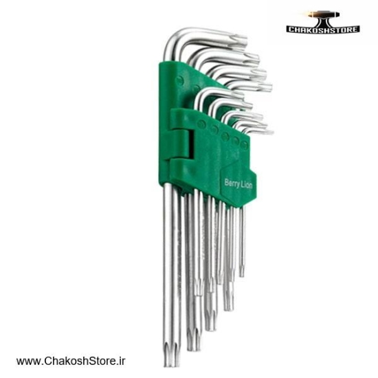 تصویر   آچار آلن ستاره ای برلیون کارتی بلند 9 عددی مدل 062109568