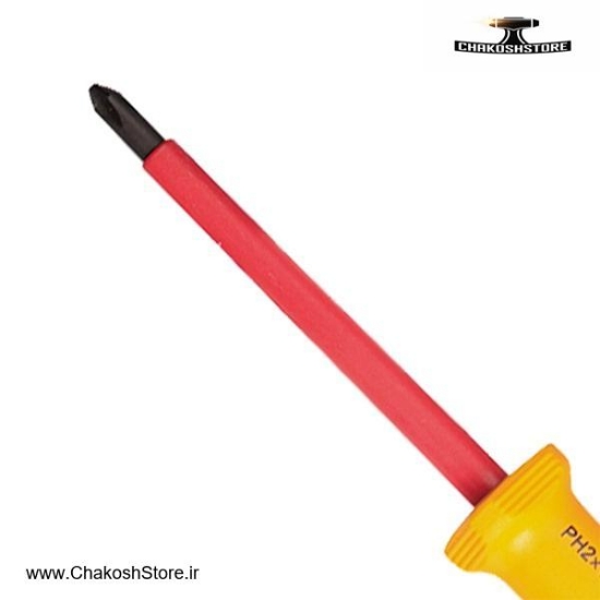 تصویر   پیچ گوشتی چهارسو عایق برق فشار قوی بوهر مدل 0202