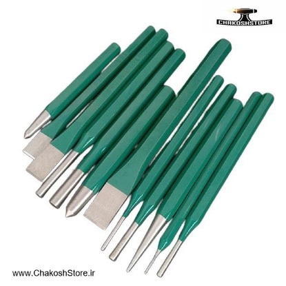 تصویر   ست قلم و سنبه پین درار برلیون 12 عددی مدل 053105012