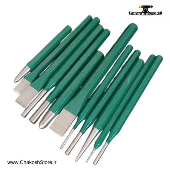 تصویر   ست قلم و سنبه پین درار برلیون 12 عددی مدل 053105012