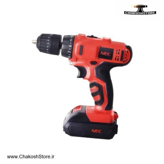 تصویر  دریل شارژی NEC مدل 1614 لیتیوم 18 ولت