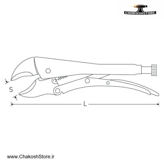 تصویر   انبر قفلی اشتایویل سایز 5 تا 12 اینچ مدل 6564