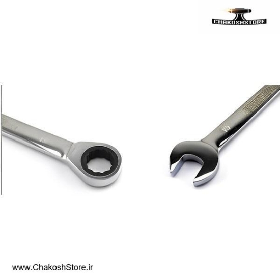 تصویر   آچار یکسر تخت یکسر رینگ جغجغه برلیون مدل 080903