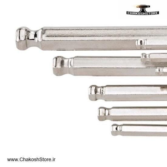 تصویر   آچار آلن سر گرد اشتایویل کارتی بلند 13 عددی اینچی مدل 10767a/13