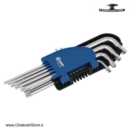 تصویر   آچار آلن ستاره ای BOOHER کارتی کوتاه 9 عددی مدل 2010249