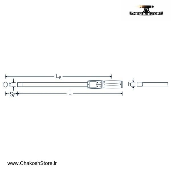 تصویر   آچار ترکمتر دیجیتال دو کاره اشتایویل 200-20 نیوتن سری خور سایز 14x18 مدل 714/20