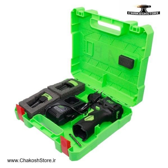 تصویر   دریل شارژی چکشی PAP براشلس لیتیوم 16 ولت مدل BID-1615