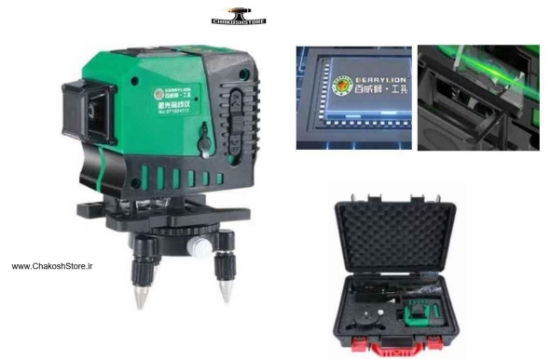 تصویر   تراز لیزری برلیون 12 خط 360 درجه نور سبز ریموت دار مدل 071004112