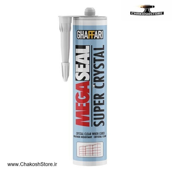 تصویر   چسب درزگیر سوپر کریستال غفاری سیلیکون شفاف مدل G152