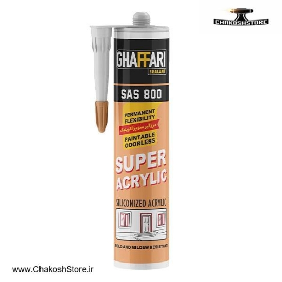 تصویر   چسب درزگیر غفاری سیلیکون سوپر اکرلیک مدل G157