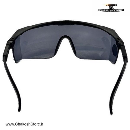 تصویر   عینک ایمنی آفتابی تک پلاست دودی مدل TP-E005